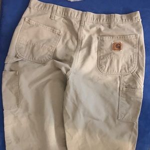 Tan Carhartt work pants